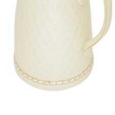 Garrafa t�rmica em porcelana Wolff Renda 900ml 28cm creme