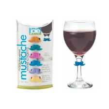 Jogo de marcadores de ta�a em silicone Hudson Bigode 6 pe�as