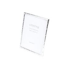 Porta-retratos em a�o Prestige Bambu 13x18cm prateado