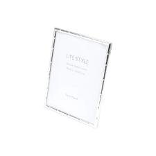 Porta-retratos em a�o Prestige Bambu 20x25cm prateado