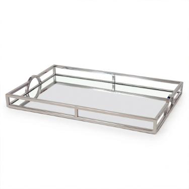Fracalanza Milano Bandeja Retangular em A�o Inox Espelhada 56x36x6cm