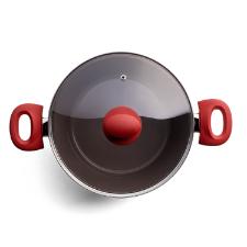 Jogo de panelas Brinox Optima vermelho 5 pe�as em alum�nio: Versatilidade, design e fundo para Indu��o