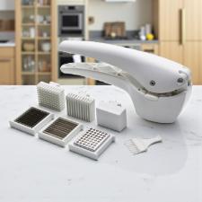 Espremedor de alho Ghidini Acea branco 3 l�minas, alta praticidade e sem esfor�o