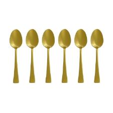 Jogo de colheres para ch� em inox Wolff Berna 6 pe�as dourado