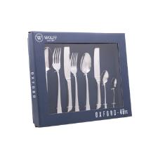 Faqueiro a�o inox com estojo Wolff Oxford 48 pe�as