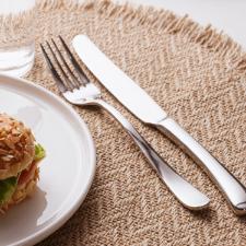 Faqueiro a�o inox com estojo Wolff Oxford 48 pe�as