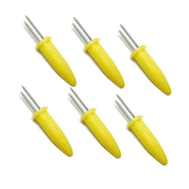 Jogo pegadores de milho Fackelmann 6 pe�as amarelo