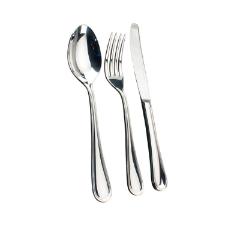 Faqueiro em a�o inox com estojo Fracalanza Louvre 130 pe�as para 12 pessoas