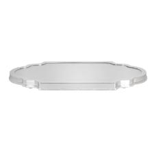 Suporte de centro de mesa em prata Silverlux Croise 66x36cm