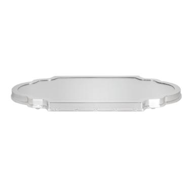 Suporte de centro de mesa em prata Silverlux Croise 66x36cm