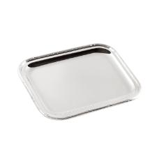 Bandeja em prata Silverlux Croise 26,5x21cm SL-0111