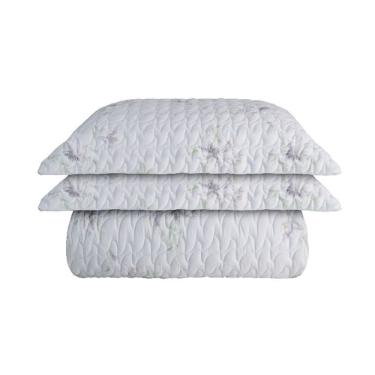 Colcha Naturalle Positano 300 fios 2,90mx2,50m king cinza