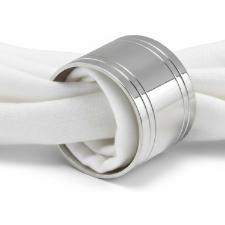 Jogo 6 Argolas Para Guardanapos Silverlux, Banho de Prata, Cl�ssico Para Mesa Posta de Luxo