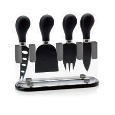 Jogo facas para queijo inox Kenya 5 pe�as preto