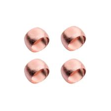 Jogo an�is de guardanapo em a�o Lyor Losango 4,5cm 4 pe�as cobre