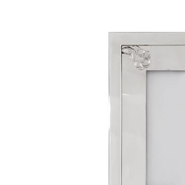 Porta retrato em prata Orfevrerie Royale Flor 10x15cm