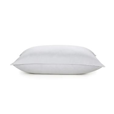 Travesseiro Trussardi toque de pluma 233 fios 50cmx90cm branco