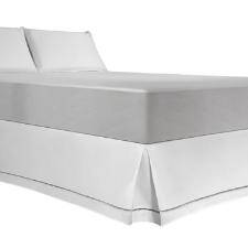 Saia para cama box Kacyumara Ponto Palito queen 158x198x32cm
