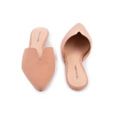 Mule bico fino Trussardi Nobuck tamanho 38 nude