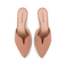Mule bico fino Trussardi Nobuck tamanho 35 nude