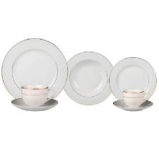 Jogo de jantar em porcelana L'hermitage Majesty Gold 42 pe�as para 6 pessoas