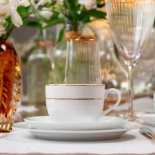 Jogo de jantar em porcelana L'hermitage Majesty Gold 42 pe�as para 6 pessoas