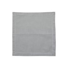 Jogo de guardanapos em algod�o Royal Ponto Ajour 2 pe�as Luxo cinza claro