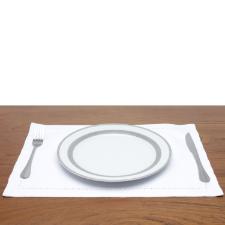 Jogo americano em algod�o Royal Ponto Ajour 2 pe�as branco