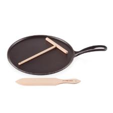 Crepeita em ferro fundido Le Creuset 27cm preto