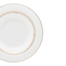 Jogo de pratos fundos em porcelana Strauss Lumi�re 6 pe�as