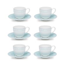 Jogo de x�caras caf� em porcelana Strauss Hera 110ml 6 pe�as