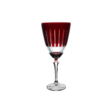 Ta�a para �gua em cristal L'Hermitage Elizabeth 350ml vermelha