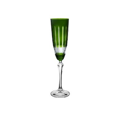 Ta�a para champanhe em cristal L'Hermitage Elizabeth 200ml verde