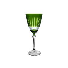 Ta�a para �gua em cristal L'Hermitage Elizabeth 350ml verde