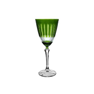 Ta�a para �gua em cristal L'Hermitage Elizabeth 350ml verde