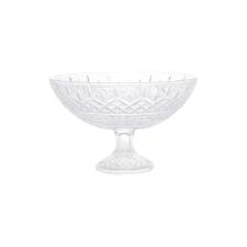 Centro de mesa com p� em cristal Wolff Lys 30x19cm