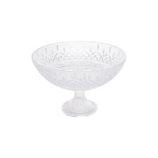 Centro de mesa com p� em cristal Wolff Lys 30x19cm