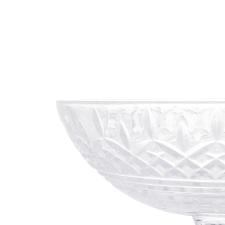 Centro de mesa com p� em cristal Wolff Lys 30x19cm