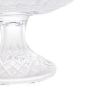 Centro de mesa com p� em cristal Wolff Lys 30x19cm