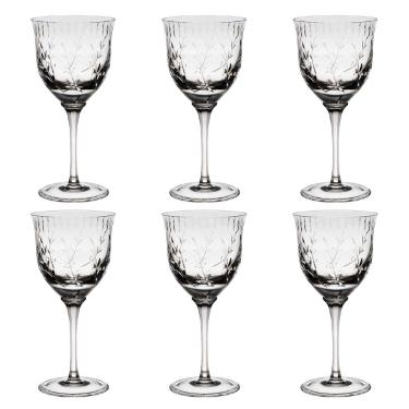 Jogo de ta�as �gua em cristal Strauss 520ml 6 pe�as