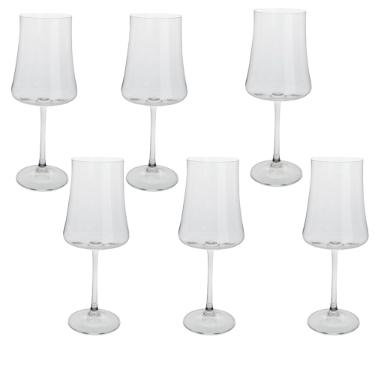 Jogo de ta�as vinho tinto em cristal Bohemia Xtra 460ml 6 pe�as