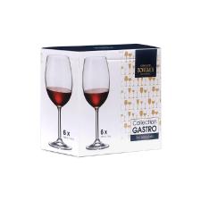 Jogo de ta�as para vinho tinto em cristal Bohemia Gastro 450ml 6 pe�as