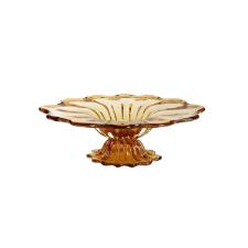 Centro de mesa em murano com base S�o Marcos 16x60cm �mbar