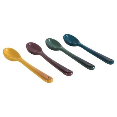 Jogo de colheres em cer�mica Le Creuset Botanique 14cm 6 pe�as