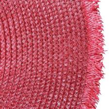 Lugar americano redondo Kenya La Frange 38cm vermelho