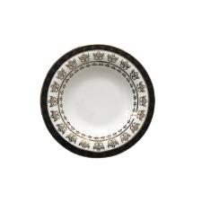 Jogo de pratos fundos em porcelana Strauss Queen 24,5cm 6 pe�as