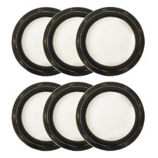 Jogo de pratos rasos em porcelana Strauss Chees 28cm 6 pe�as