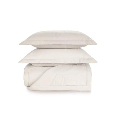 Colcha Trussardi Palazzi 300 fios Queen 2,50mx2,50m Branco
