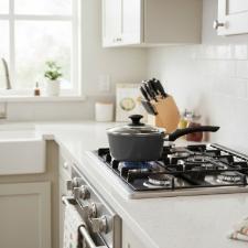 Panela Brinox Optima 16cm 1L Cer�mica Cinza Stone, Alum�nio 4,5mm Indu��o, PFOA Free e Saud�vel