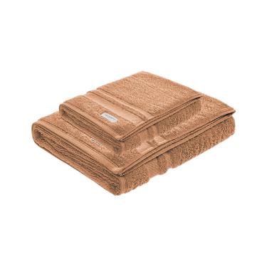 Jogo de toalhas Trussardi Lorenzi 2 pe�as 86cmx1,50m Corali